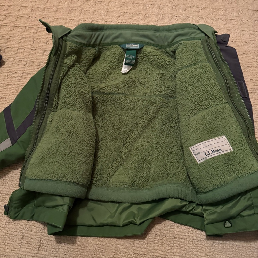 L.L. Bean outdoor coat / jacket with removable fleece lining in size S/4 - Picture 5 of 5